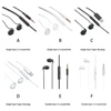 Anti-noise Sleeping Wired Headphone Headsets In-ear Noise Cancelling Earphone for Hotels Living Room Single 3 5mm Black 6