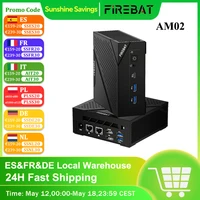 FIREBAT AM02 MINI PC AMD Ryzen 5 6600H DDR5 16GB RAM 512GB SSD WIFI6 BT5.2 Portable Desktop MINI PC Computer Network port HDMI