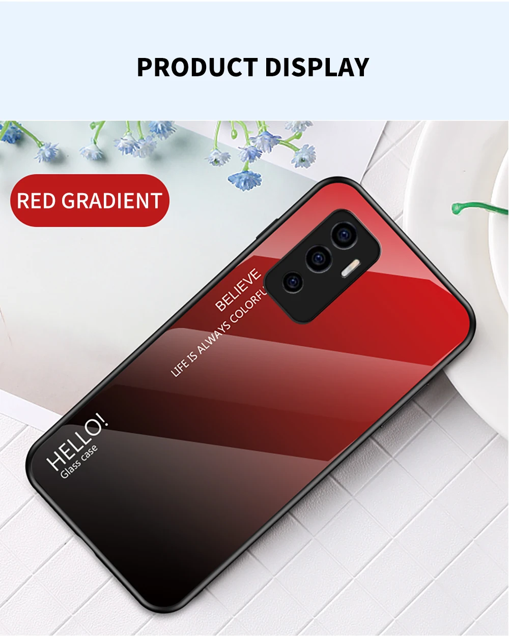 Capa de telemóvel em vidro temperado para vivo v23e v21 v20 pro_voghion.com