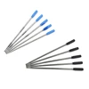 10PCS Metal Pen Refills Blue Black Ink Refills 115mm Replacement Ballpoint Pen Refills 1mm Tip Pen Refill 1