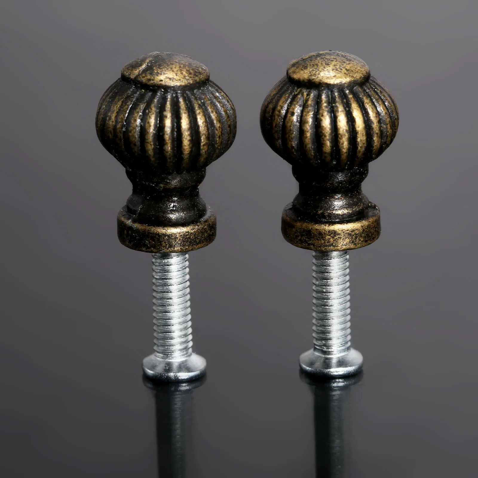 Furniture Knobs 6Pcs Mini Knobs Vintage Lantern Shape Handles Antique Bronze Case Drawer Cupboard Pulls Decorative Jewelry Wooden Box 14x19mm