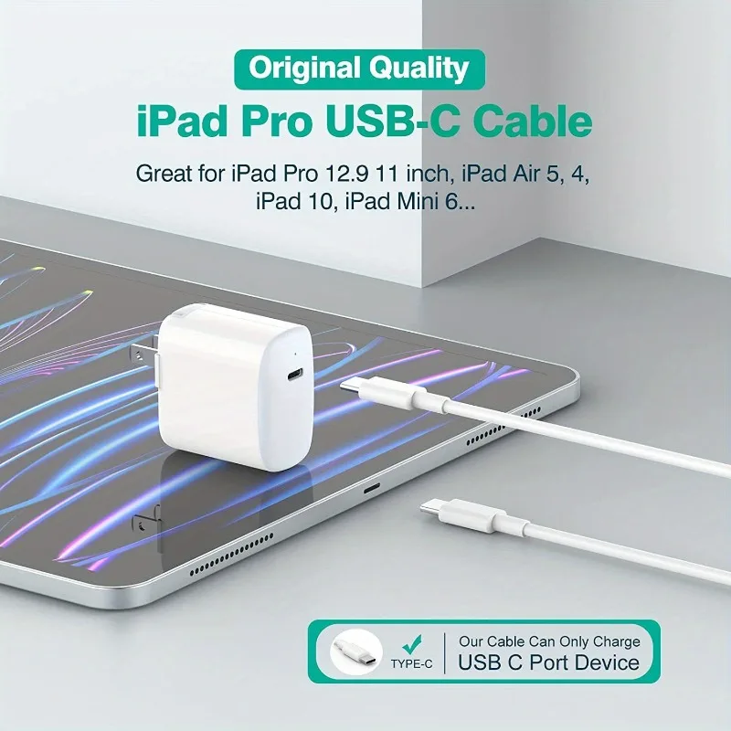 10 Pack 6.6ft (60W/3.1A) USB C to USB C Cable Type Fast Charging Cable for iPhone 15/15 Pro/15 Plus/15 Pro Max, MacBook Pro