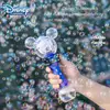 Miniso Cartoon Mickey Mouse Automatic Blowing Bubble Stick Lighting&music Waterproof Toy For Kids Girl toy Gifts 2