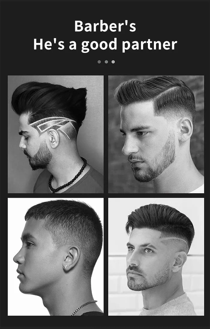 homens, aparadores de cabelo recarregáveis, máquina de corte de cabelo