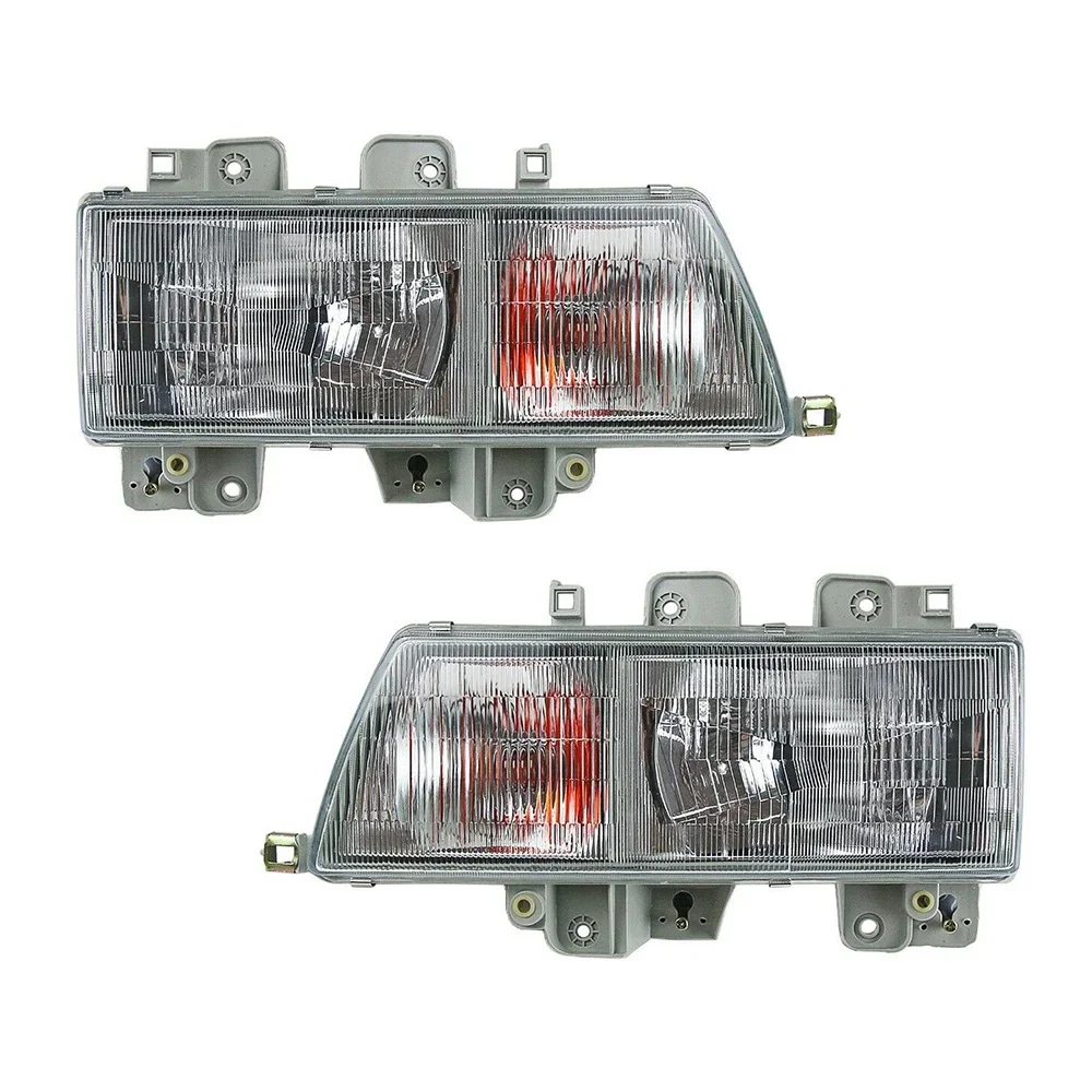 

Pair Left&Right Headlight Assembly Without Bulb For ISUZU ELF Truck NPR NKR NQR NHR 1995 1996 1997 1998 1999 2000 2001 2002 2003