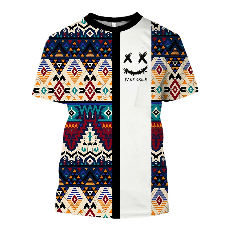 

Arab National Men's T-shirt 3D Printing Classic Art Short Sleeve Summer O Collar Top Fashion Street Wear Neutral Casual Clothing