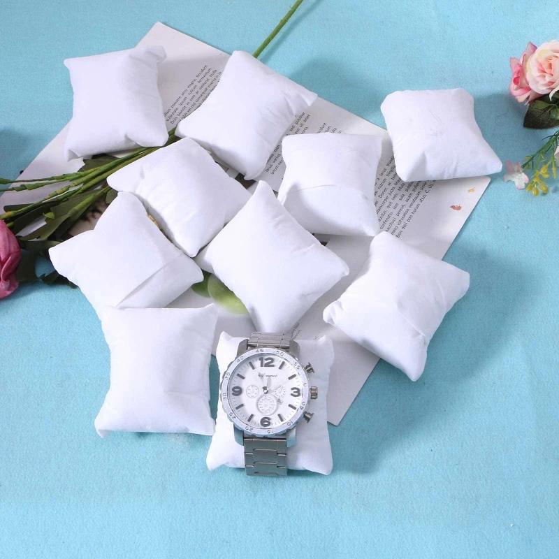 

10 Pcs Velvet Bracelet Pillow Multicolor Jewelry Pillow Watch Bracelet Cushion Display Stand Set Jewelry Pillow Bag Dropshipping