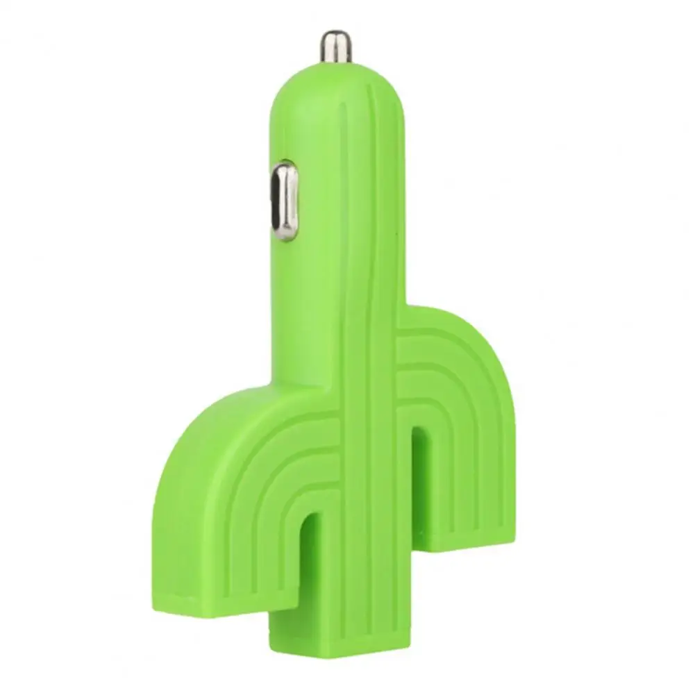 Mini Car Charger Cactus Shape Car Charger Adapter USB 15W Phone