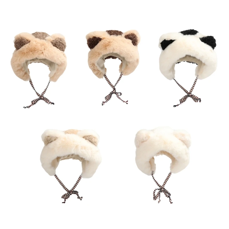 

Autumn Womens Thickening Ear Lovely Winter Warm Plush Hat Ear Warmer
