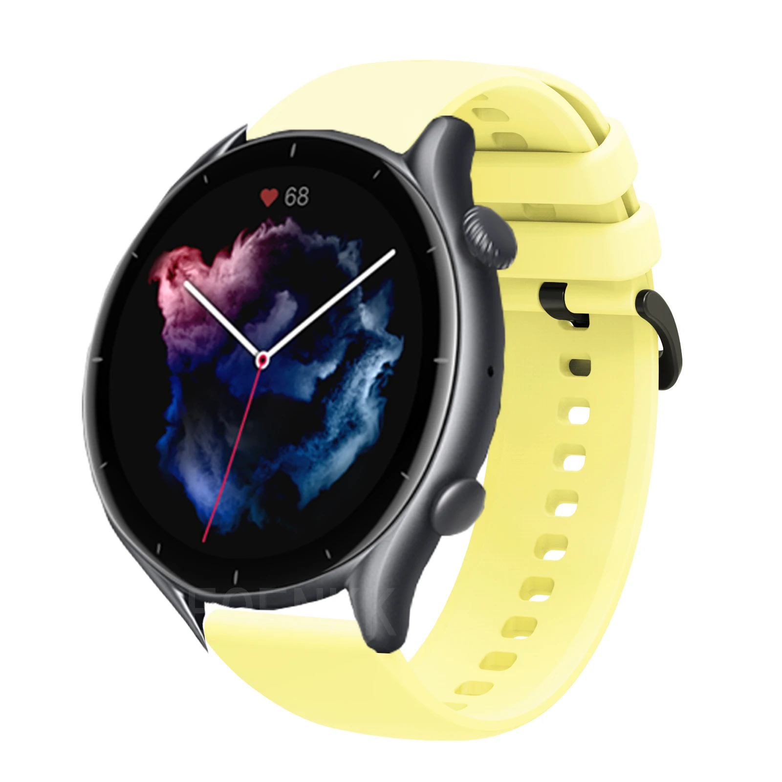 Enhanced Silicone Sport Strap for Smart Watches - Durable and Comfortable Bracelet Band