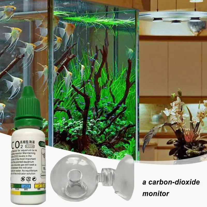 Co2 Glass Drop Checker Kit Co2 Drop Glass Checker Aquatic Transparent Aquarium Kit For Planted Fish Tank