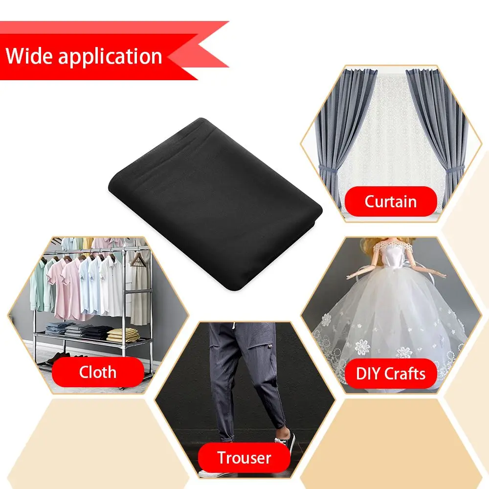 /75D DIY Crafts Clothing Accessories Lightweight Fusible Adhesive Lining Sewing Fabric Sewing Interlining Iron-On Interlining