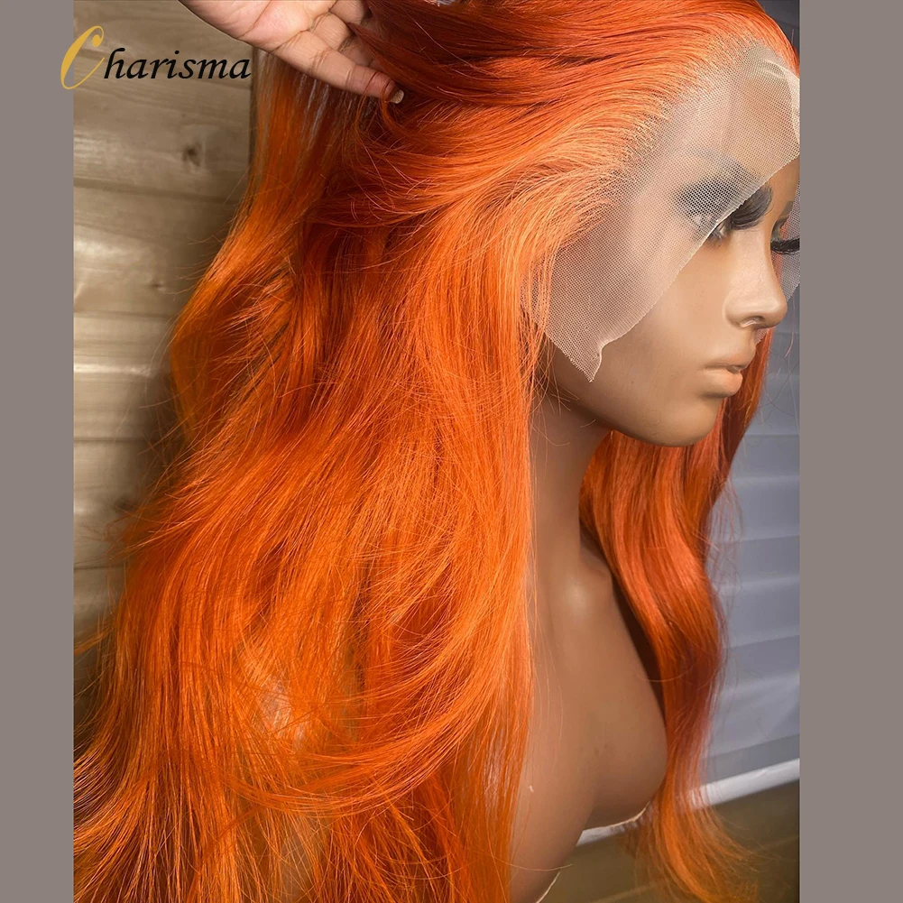 Ginger Synthetic Lace Front Wig Lace Wig Dark Ginger Synthetic