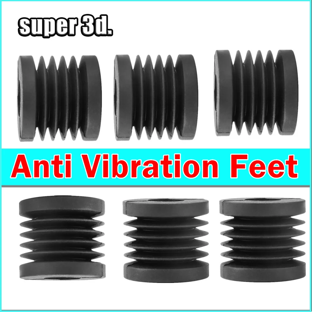 For Bambu Lab Anti Vibration Feet For Bambulabs X1 Series P1P Universal Rubber Foot Anti-slip Rubber Shock Pad 3D Printer Parts