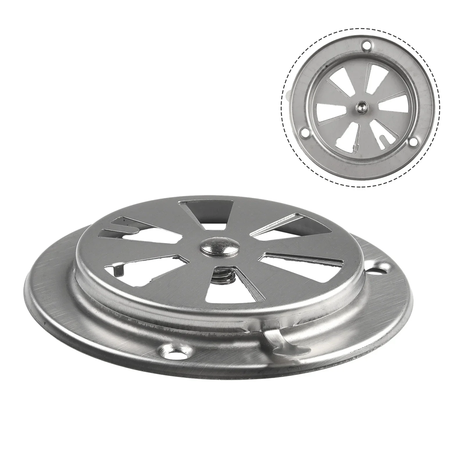 Vent Damper Air Vent Exhaust Replacement Stainless Steel Test Chamber BBQ Damper Stove Air Control Valves bbq damper