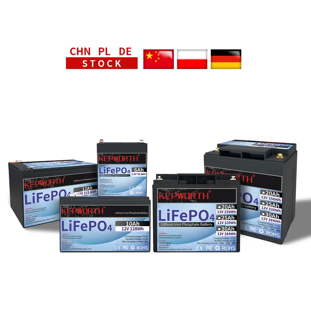 La Più Recente Batteria Lifepo4 12V 6Ah 10Ah 12Ah 20Ah 25Ah 30Ah Fornitura Bms Integrata Funziona In Serie O In Parallelo Perfetto Per I Giocattoli Da