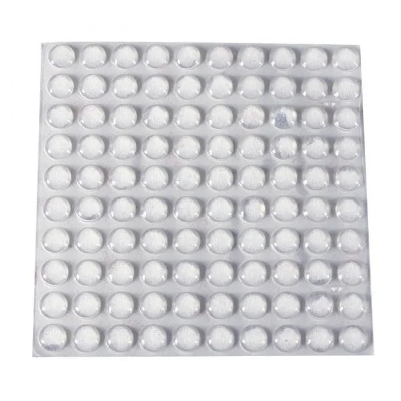100/64Pcs Self Adhesive Round Silicone Rubber Bumpers Soft Transparent Black Anti Slip Shock Absorber Feet Pads Damper image_2