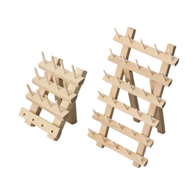 

Ручное шитье DIY стеллаж для хранения прочный деревянный органайзер для шитья 16/30 катушек 270F