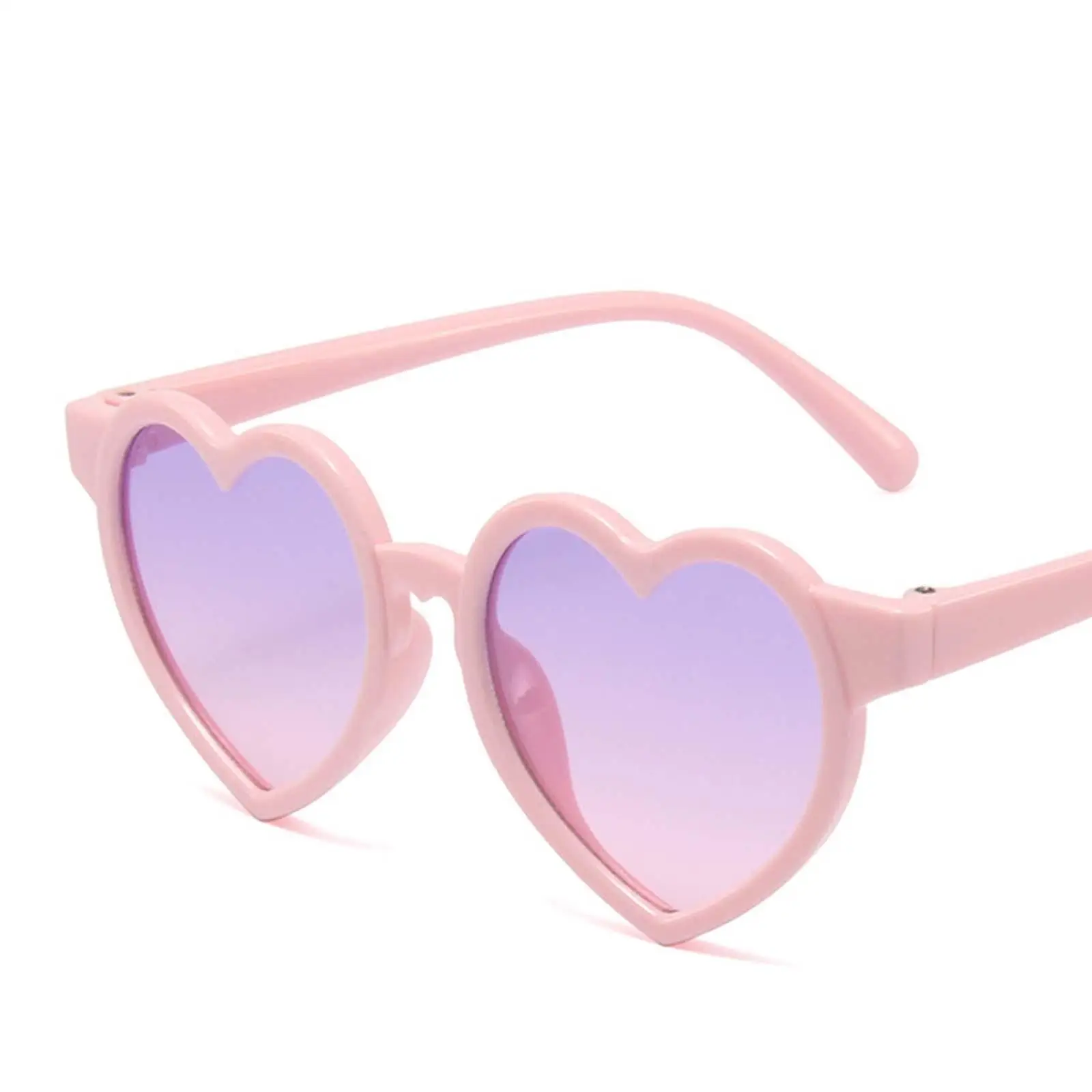 Heart Shaped Baby Girl Sunglasses Sun Eyewear Shatterproof Party Glasses for
