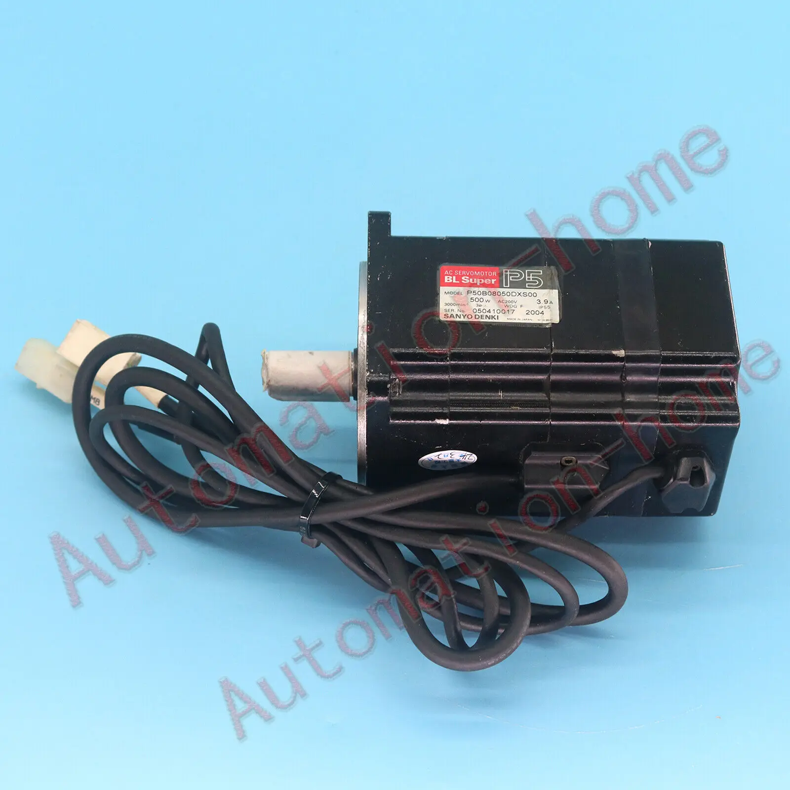 

1PC Used For Sanyo P50B08050DXS00 servo motor#QW