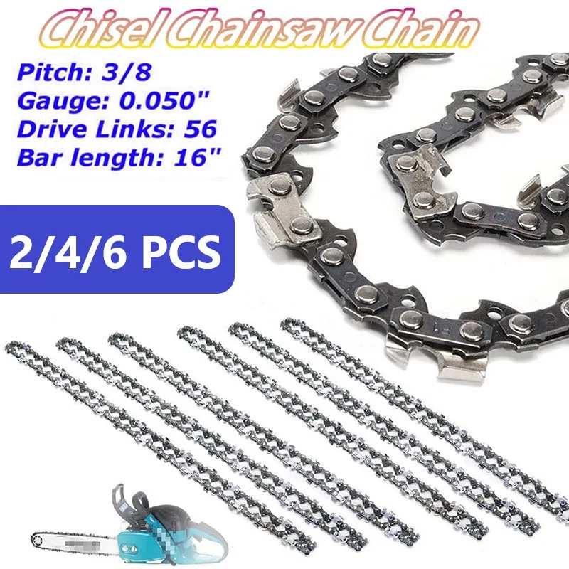 10 inch Metal Chainsaw Chain 3/8" Pitch 40 DL 0.050" Gauge Drive Replacement Blades 2/3/4 PCS chainsaw chain