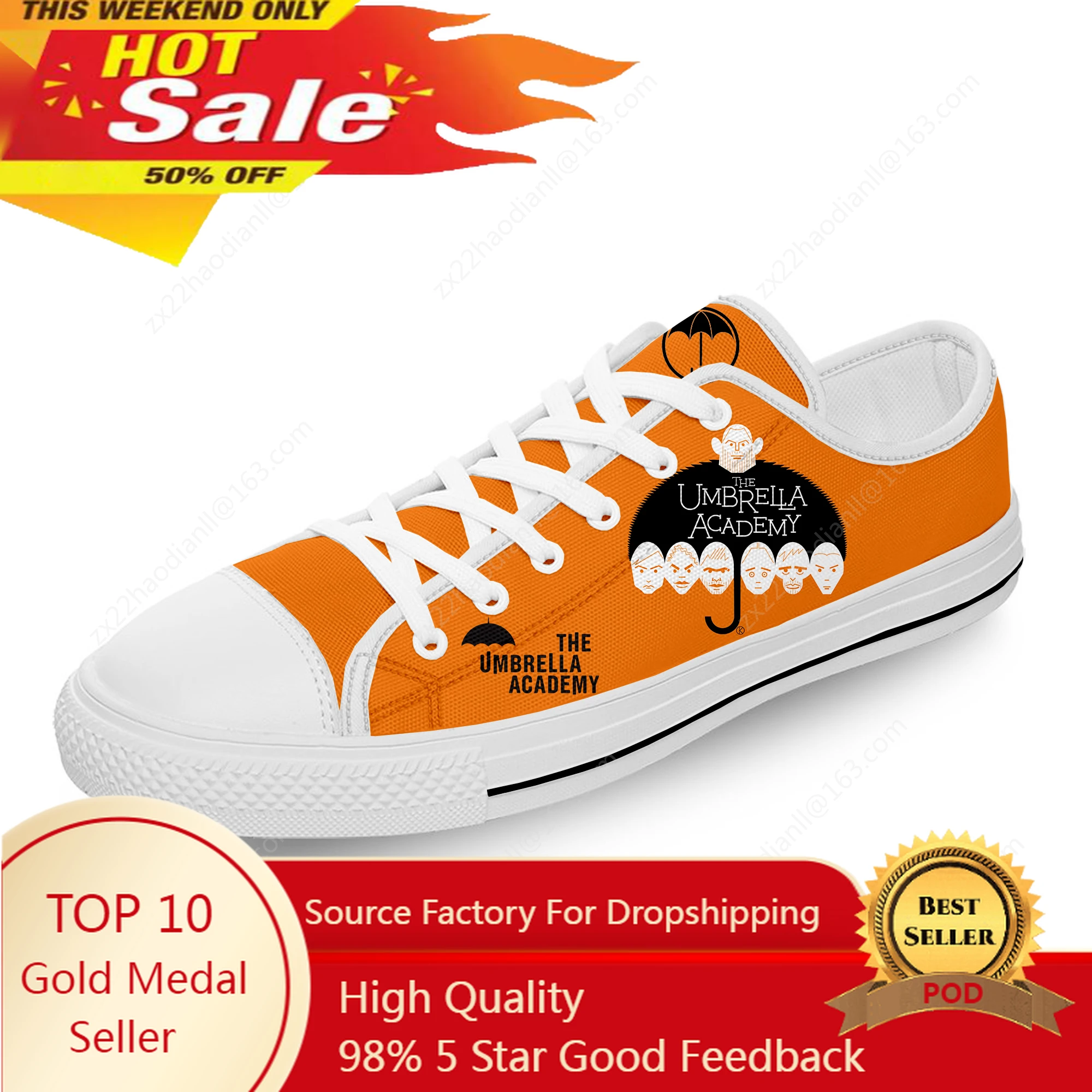 The Umbrella Academy Cha-Cha Diego Vanya Luther Casual Cloth 3D Print Low Top Canvas Shoes Men Women Breathable Sneakers