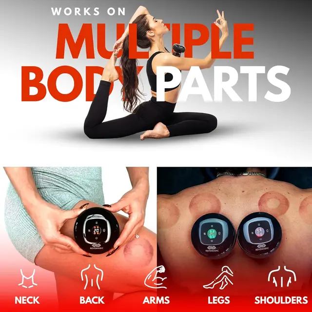 Medical Chinese Electric Vacuum Cupping Therapy Set Wireless Skin Scraping Massage Guasha Slimming Body Fat Burner Smart Cupping 6