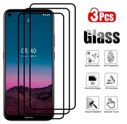 Premium Full Cover Tempered Glass Screen Protector - 3PCS Black FullGlass (For Nokia 6.2)