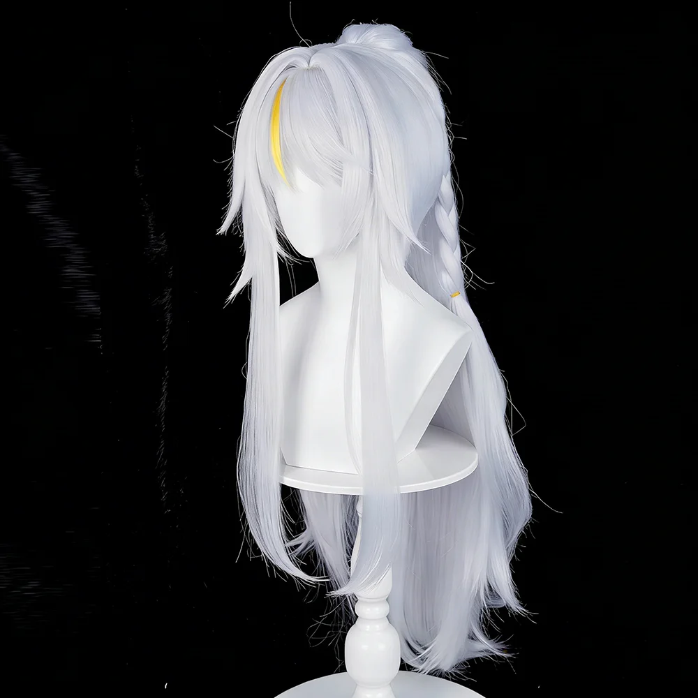 Genshin Impact-Inspired Long Ponytail Synthetic Wig for Cosplay Events