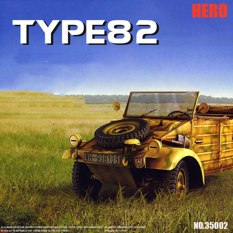 Kit Modello Serbatoio Assemblato Hero F35002 Modello Pkw Tedesco K1 Kubelwagen Modello 82 1/35