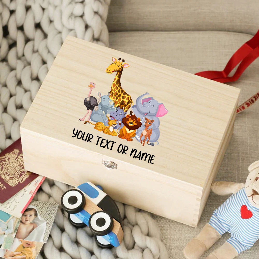 Personalised Baby Gift Keepsake Box - Personalised Baby Gifts For Newborn -  Personalised Wooden Memory Box