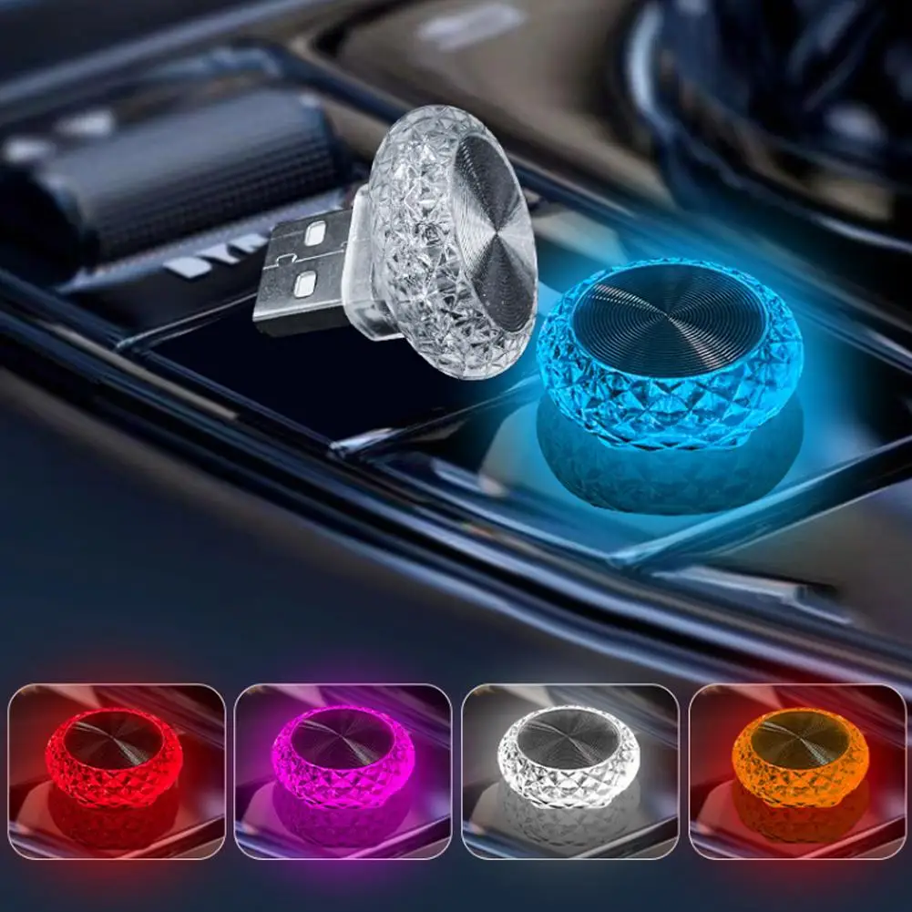 Lampade LED USB Per Auto – Stile Retrò, Luci Notturne, Interni, 2x2x6 Cm, Vetro