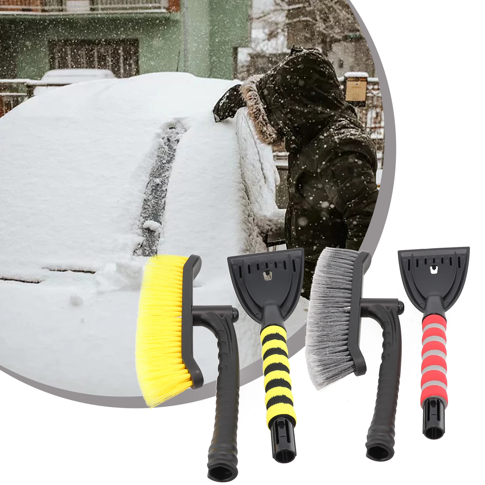 Easy Snow Removal Solution 3 in 1 Extendable Ice Scraper Windscreen Frost  Snow Cleaner Brush for Car Truck SUV - AliExpress