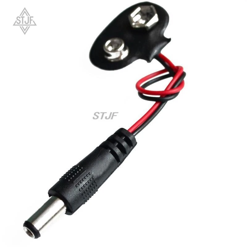 10 stücke Experimentelle 9V Batterie Snap Power Kabel zu DC 9V Clip Männliche Linie Batterie Adapter Für arduino Uno R3 DIY Jack Stecker Neue