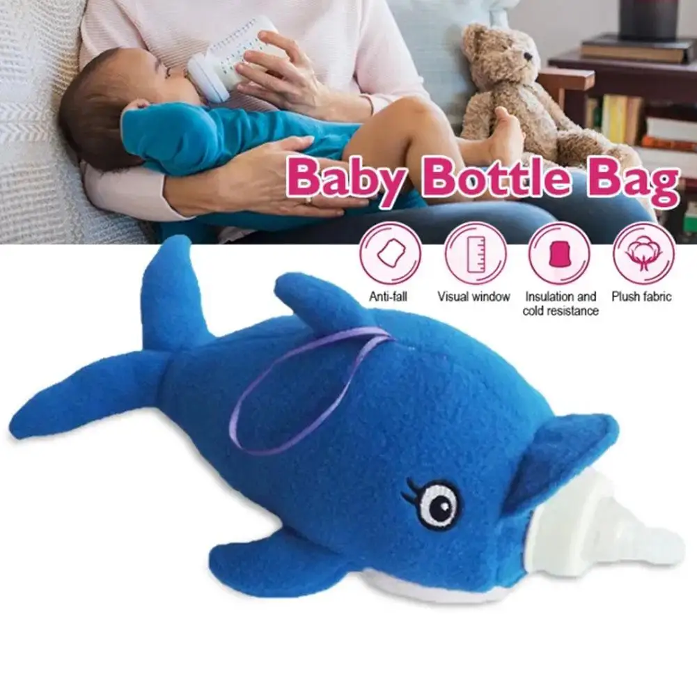 Cute Plush Feeding Bottles Bag Milk Wate Bottle Pouch Cover Toy Baby Nursing Bottle Cover Soothing Device 3