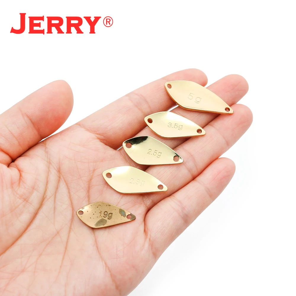 제리 물병 자리 50pcs 낚시 미끼 민물 금속 하드 미끼 도색되지 않은 빈 송어 숟가락 회 전자 미끼 싸구려