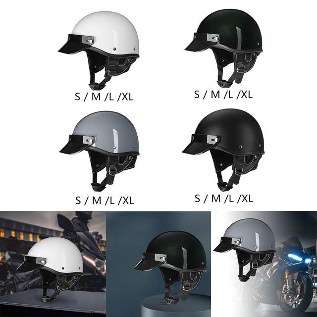 Motorcycle Helmet Removable Sun Visor Comfortable Motorcycle Half Helmet