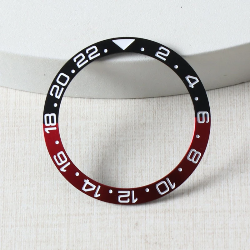 Ceramic Black Grey 38mm Watch Bezel Insert - Modern Design Accessories