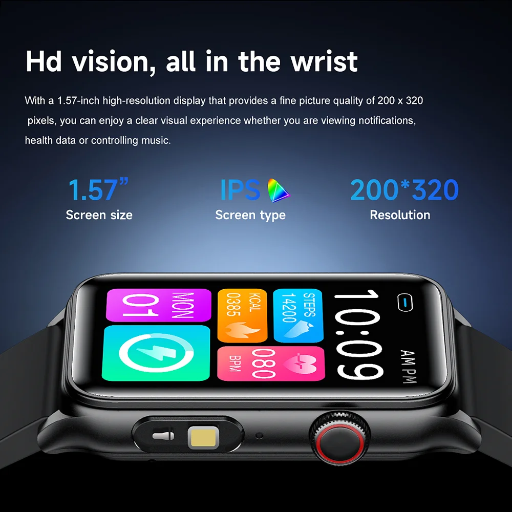 2025 New Smart Watch Men ECG+PPG Blood Pressure Blood Oxygen Health Monitor Sport Fitness AI Vocie BT Call Flashlight Smartwatch 5