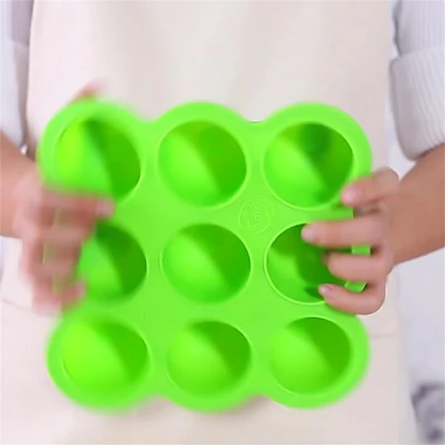 7 Holes Reusable Silicone Baby Food Freezer Tray Crisper Egg Bite Mold BPA  Free Storage Baby Food Storage Containers With Lid - AliExpress