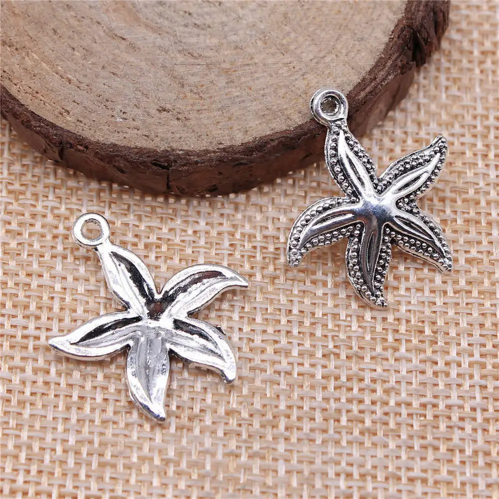 

Accesories Starfish Charms Jewellery 25x23mm 10pcs