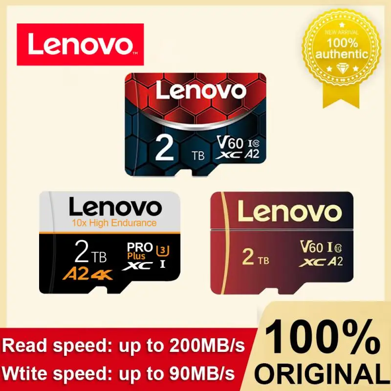 Lenovo-Tarjeta Sd De 2Tb Para Nintendo Switch, Tarjeta Micro Tf Sd De 1Tb, 128Gb, 256Gb, 512Gb, Tarjeta De Memoria Flash Impermeable Para Juegos De Ni