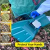 Portable Leaf Hand Rakes Rubbish Pick Up Grabber Leaf Collector Scoops Gather Leaves Hand Held Collector for Garden Cleaning 2