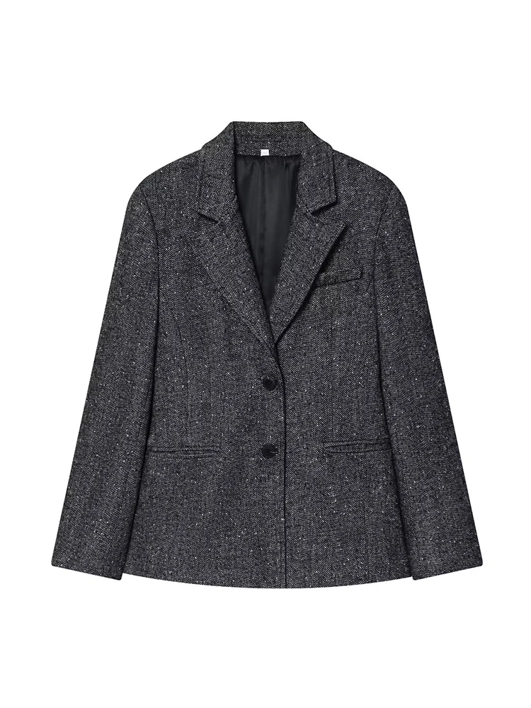 Autumn New Women's Pant Set Elegant Long-Sleeve Blazer Straight-Leg Trousers Fashionable Commuter Female Street Leisure Suit