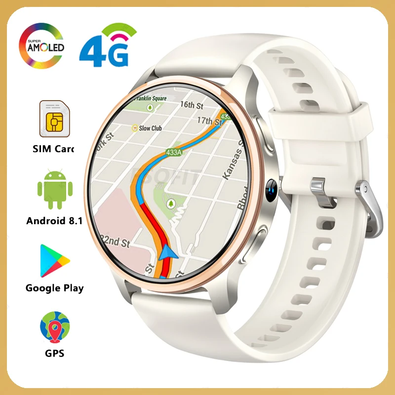 1.5-inch Android Smart Watch HD Camera 2G 3G 4G SIM Card WIFI GPS NFC Call Google Play Wireless Fast Internet Access Smartwatch 1