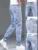 Jeanswest Slim Fit Straight Leg Jeans Men's Lightweight Summer Casual Cotton Stretch Denim mid Low Waist Long Pants
