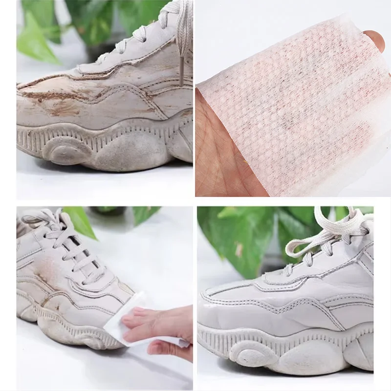 Portable Disposable Shoe Cleaning Wipes for Home Use