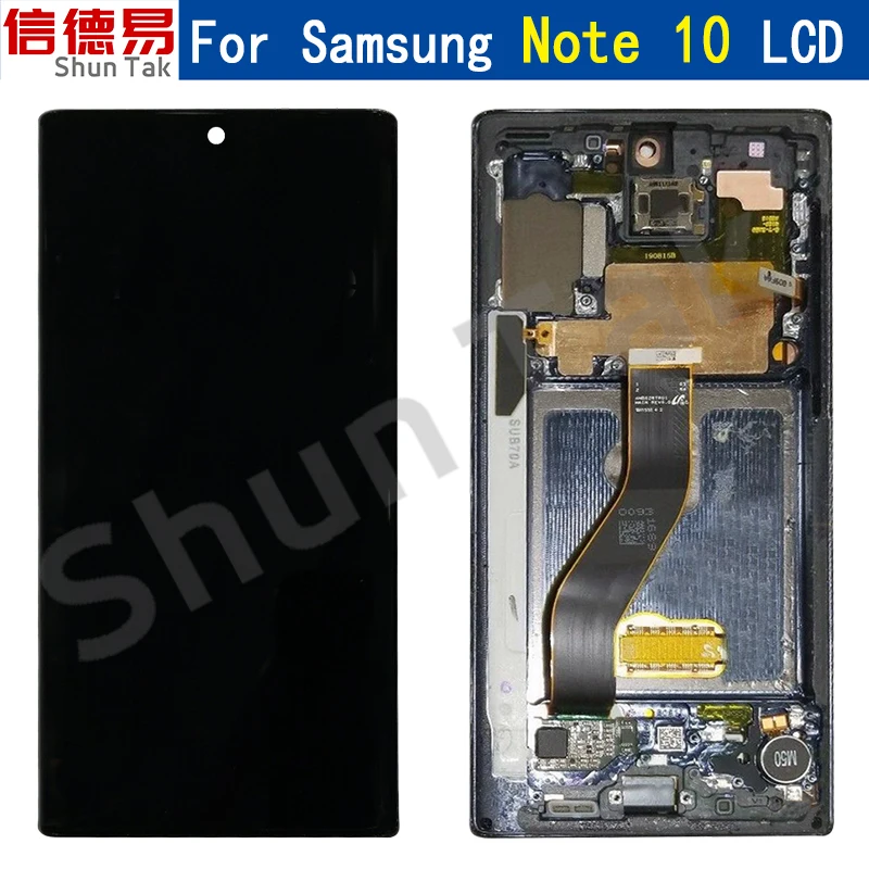 100% Originale 6.3 ''Display Lcd Touch Screen Digitizer Assembly Per Samsung Galaxy Note 10 N970F N9700 Parti Di Riparazione