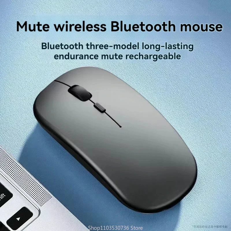 Universal Rechargeable Wireless Bluetooth Mouse for Tablets and Notebooks