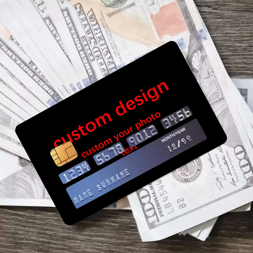 Custom Personalized Design Stickers Bank Credit Card Stickers Metro ...